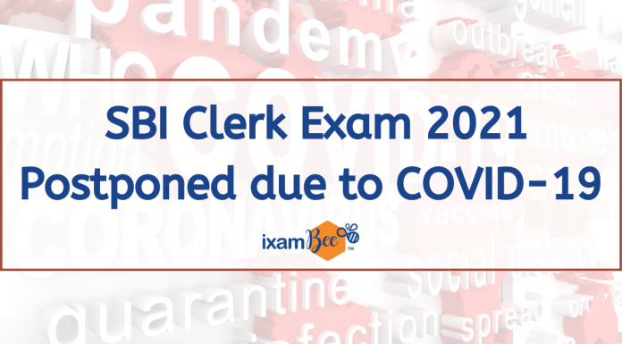 SBI Clerk Exam 2021 Postponed due to COVID-19