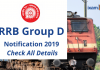 RRB Group D Notification 2021-Updated Vacancies.