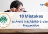 10 Mistakes to avoid in NABARD Grade A preparation