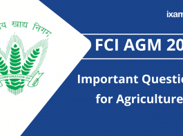 FCI AGM 2021: Important Questions for Agriculture.