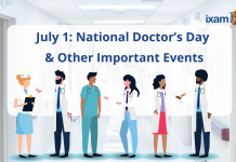 July 1: National Doctor’s Day and Other Important Events- National CA Day, GST Day.