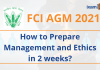 FCI AGM 2021: Management and Ethics Syllabus and Strategy.