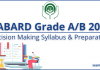 NABARD Grade A/B 2021: Decision Making