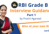 Ace RBI Grade B Interview with Prachi Agarwal - Part 1.