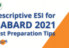 NABARD Grade A 2021 Descriptive ESI