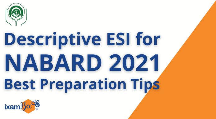 NABARD Grade A 2021 Descriptive ESI