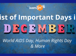 Important Days of December