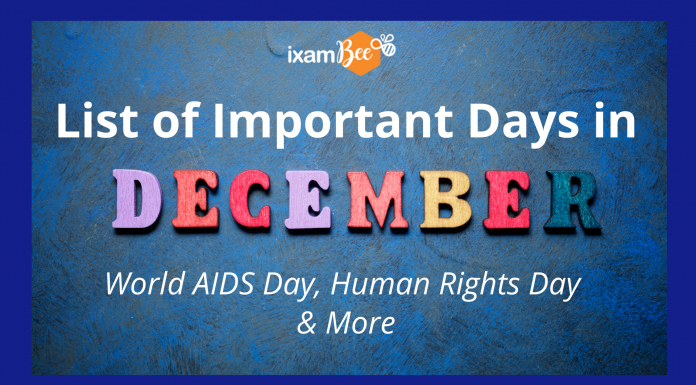 Important Days of December