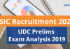 ESIC Recruitment 2021: UDC Prelims Exam Analysis 2019