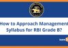 How to Prepare Management for RBI Grade B?