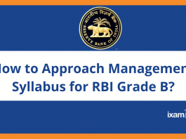 How to Prepare Management for RBI Grade B?
