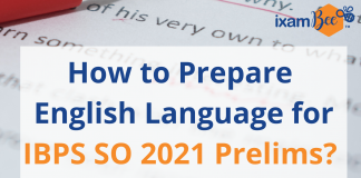IBPS SO Prelims 2021