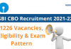 SBI CBO Recruitment 2021-22