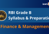 RBI Grade B Finance and Management