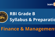 RBI Grade B Finance and Management