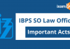 IBPS SO Law Exam Important Acts