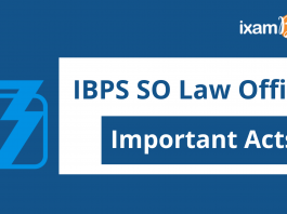 IBPS SO Law Exam Important Acts