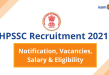HPSSC Recruitment 2021