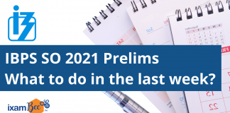 IBPS SO 2021 Prelims