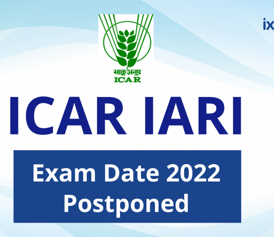 ICAR IARI Exam Date 2022 Postponed