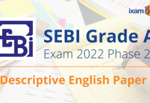 SEBI Grade A 2022 Descriptive English