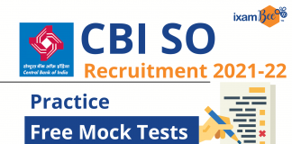 CBI SO 2021-22: Free Mock Tests