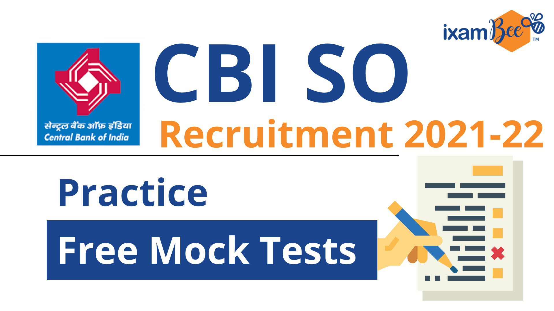 CBI SO 2021-22: Free Mock Tests