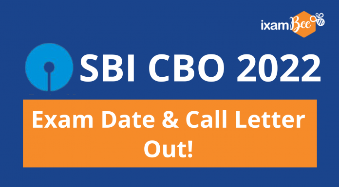 SBI CBO 2022 Exam Date