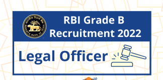 RBI Legal Officer Recruitment 2021-22