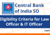 CBI SO Eligibility Criteria