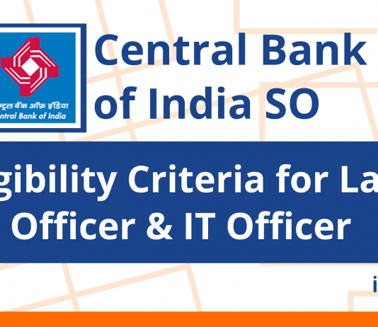 CBI SO Eligibility Criteria