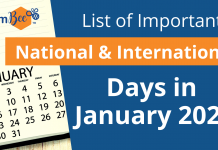 Important Days of January 2022