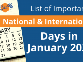 Important Days of January 2022