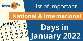 Important Days of January 2022