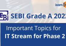 Important Topics for SEBI Grade A IT Stream Phase 2
