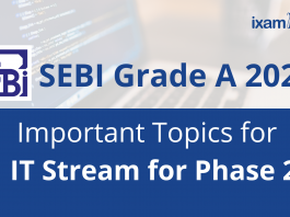 Important Topics for SEBI Grade A IT Stream Phase 2