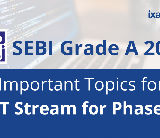 Important Topics for SEBI Grade A IT Stream Phase 2