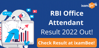 RBI Office Attendant Result 2022