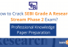 SEBI Grade A Research Stream Exam 2022