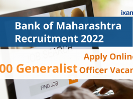 Bank of Maharashtra Recruitment 2022: Apply Online for 500 Posts