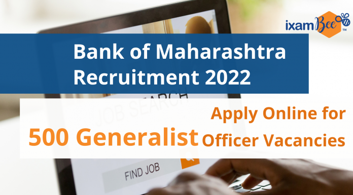 Bank of Maharashtra Recruitment 2022: Apply Online for 500 Posts