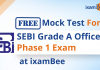 SEBI Grade A Mock Test 2022