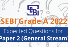 SEBI Grade A 2022: Expected Questions for Paper 2 (General Stream)