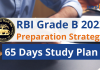 RBI Grade B 2022 Preparation Strategy: 65- Day Study Plan