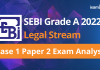 SEBI Grade A 2022: Legal Stream Phase 1 Exam Analysis