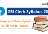 SBI Clerk Syllabus 2022