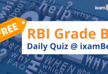 RBI Grade B Daily Quiz