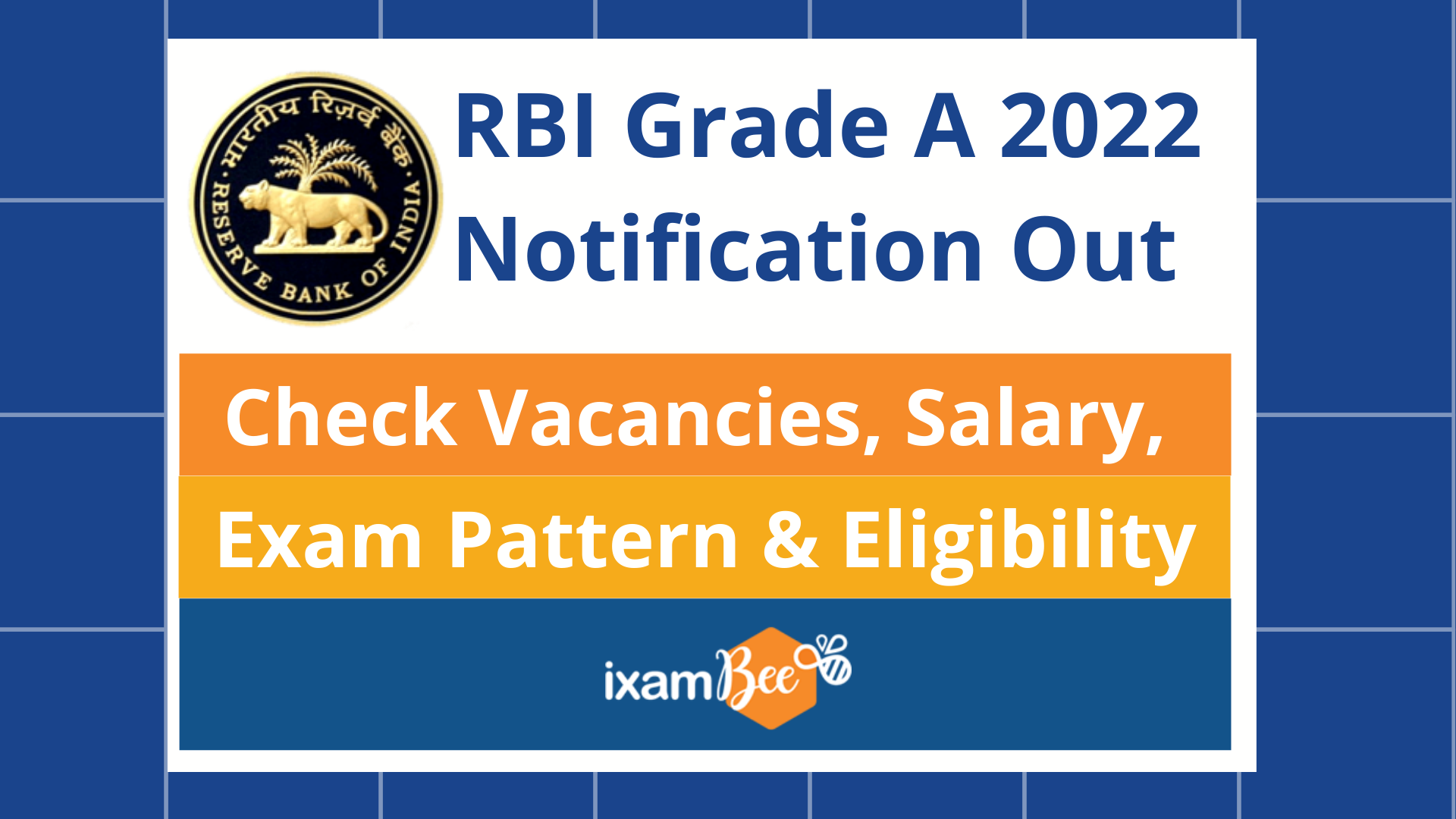 RBI Grade A 2022 Notification Out: Check Vacancies, Salary & Eligibility Criteria