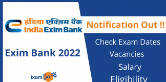 Exim Bank Recruitment 2022: Notification, Vacancies, Salary & Eligibility