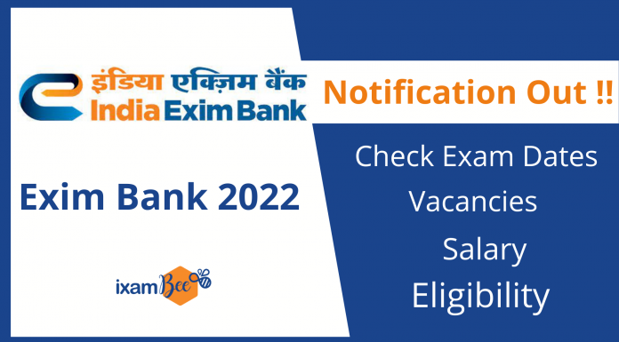 Exim Bank Recruitment 2022: Notification, Vacancies, Salary & Eligibility